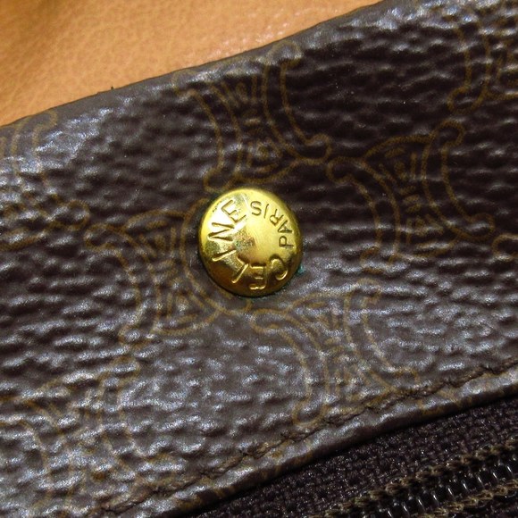 Celine Macadam Pattern Handbag Brown - Picture 15 of 15